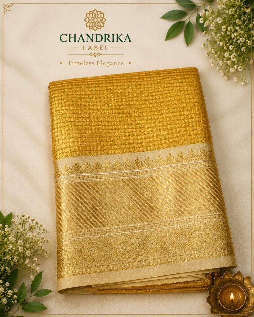 Golden Woven Saree