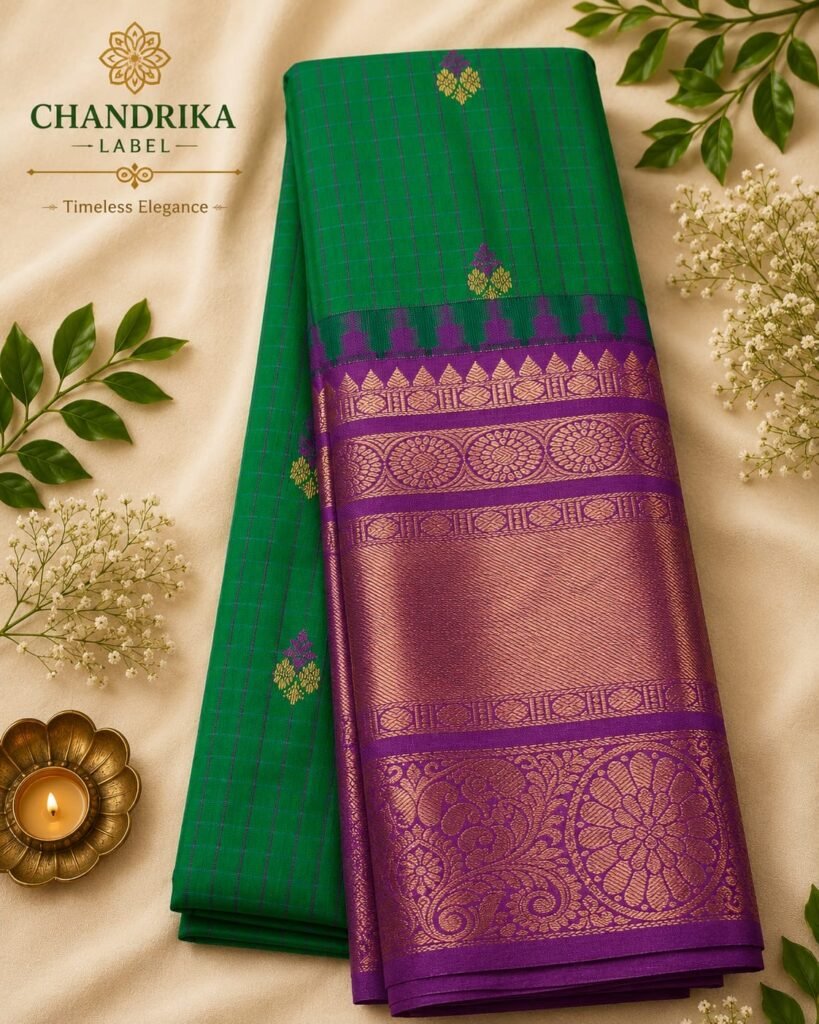 Sandalwood Elegance Saree